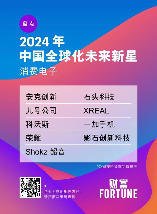 2024年《财富》中国全球化未来新星揭晓