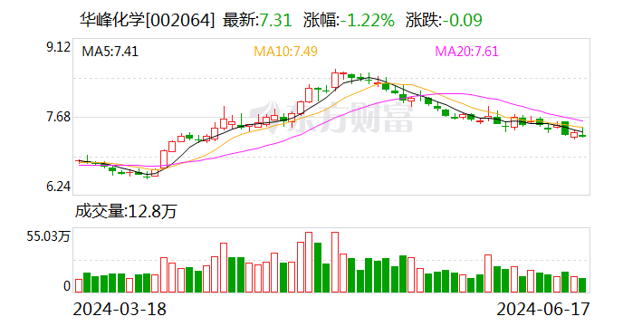 华峰化学：6月17日召开董事会会议