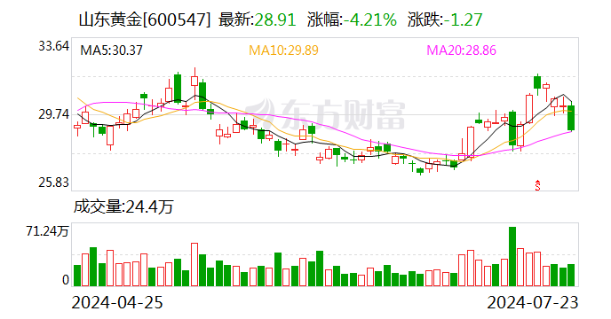 山东黄金：以13.47亿元竞得大桥金矿详查探矿权