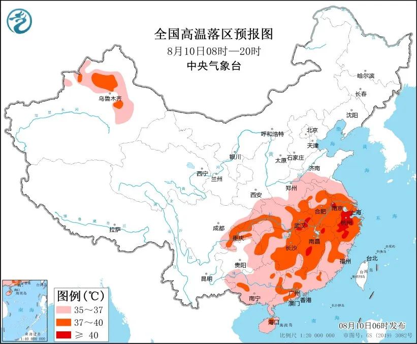 未来三天国内天气预报（8月10日）