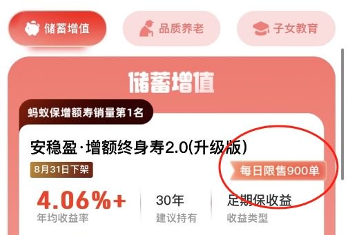 每日限量900单！停售大限前夕有3%增额寿产品被卖到限售 “女性客户”蜂拥而入