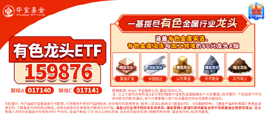 一则消息突然引爆，近150亿主力资金狂涌！有色龙头ETF（159876）逆市飙涨3.89%，中国稀土等6股涨停