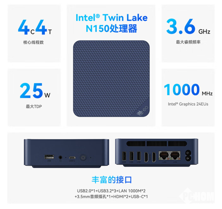 零刻发新款EQ14迷你主机 搭英特尔N150售599元起  第2张